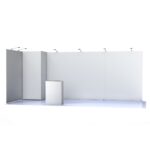 Estrutura modular 18m² para feiras com sistema Modulate™